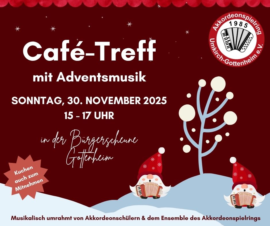 Café-Treff im Advent am 30. November ab 15 Uhr 